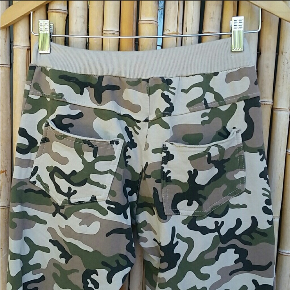 NEW SEDUZIONE Camouflage 5 Pocket Fleece Lounge Sweat Pants One Size Fits S-M-L - Picture 5 of 8